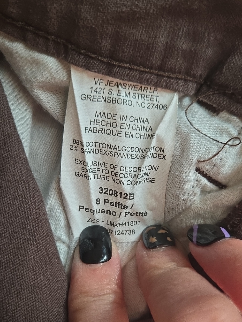 Lee Chocolate Brown Capri Jeans - Picture 3 of 4